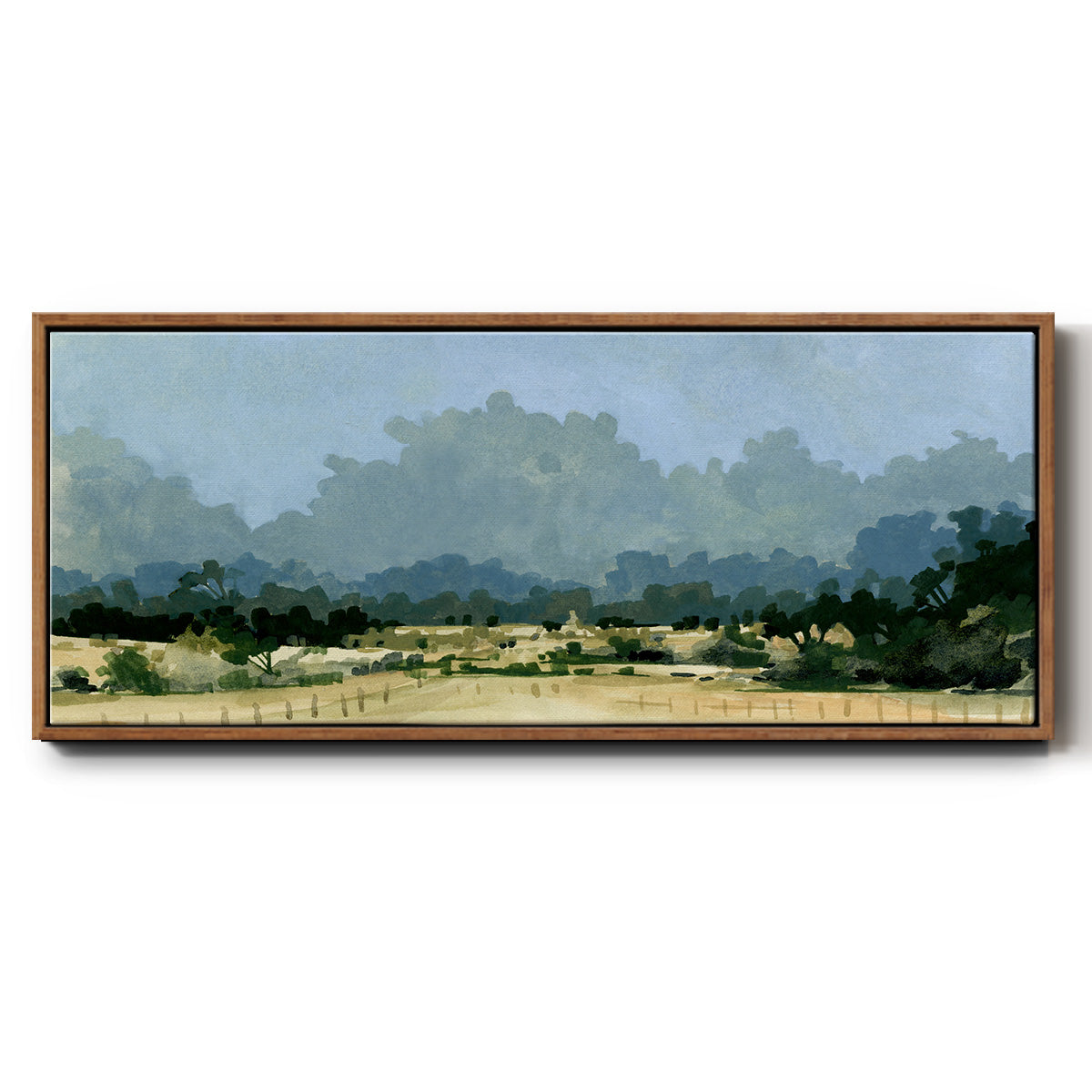 Wild Farmland I - Floater Framed Canvas Print