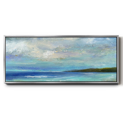 Island Inlet - Floater Framed Canvas Print