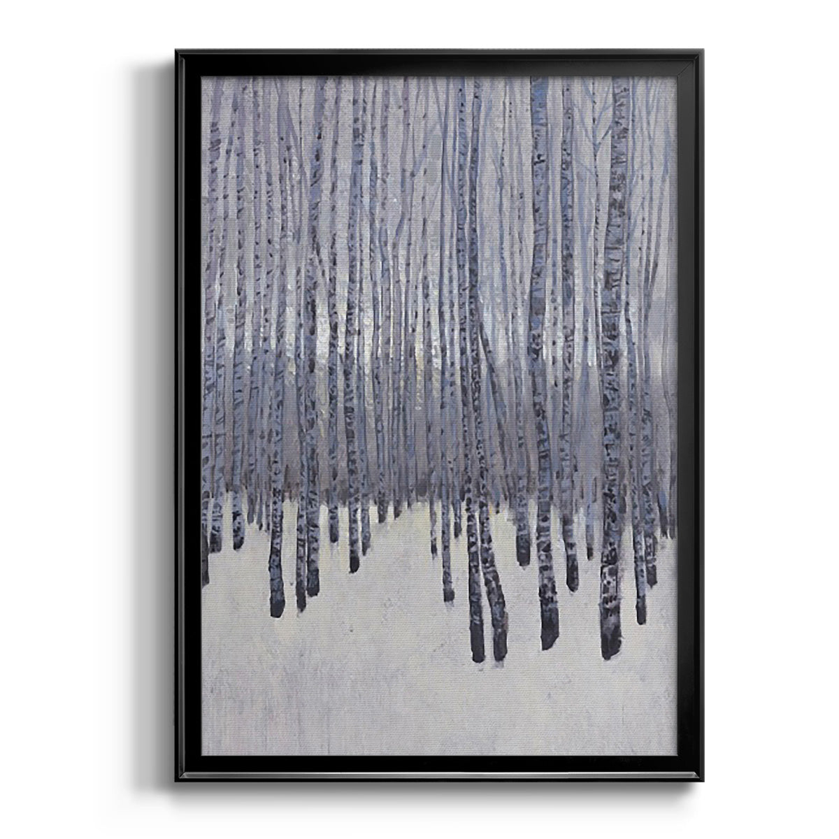 Bare Trees in Winter I - Modern Framed Canvas Print