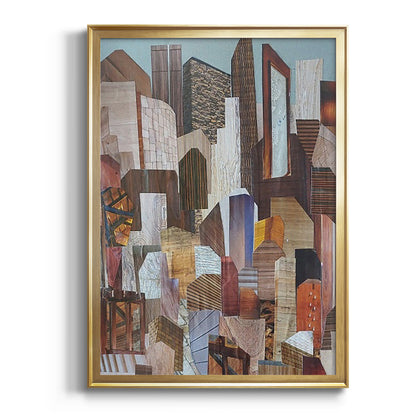 Metropolis - Modern Framed Canvas Print