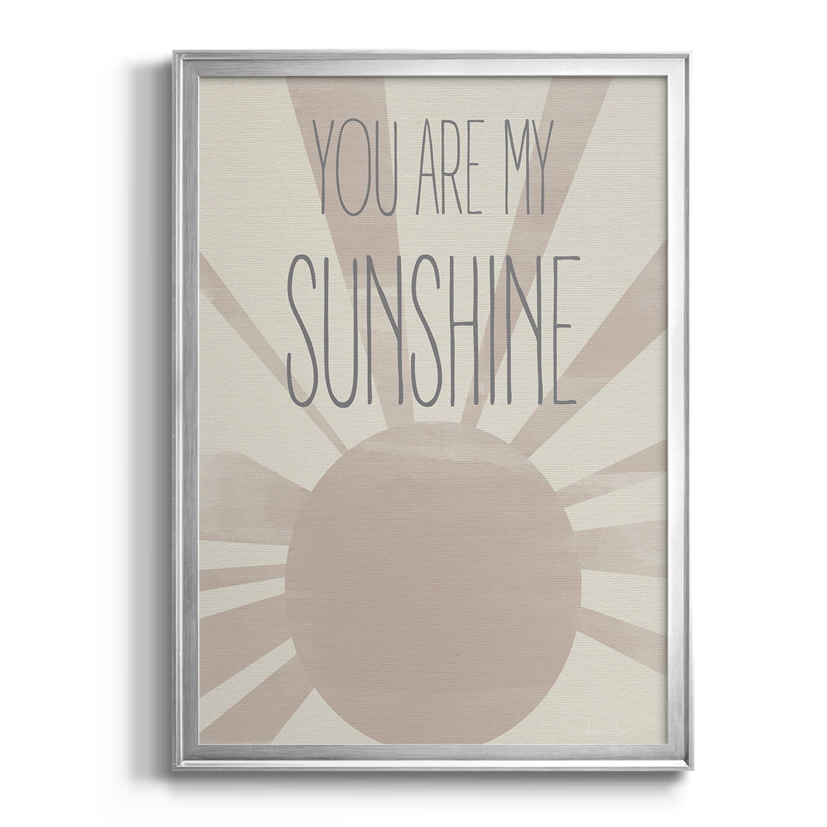Sunshine - Modern Framed Canvas Print