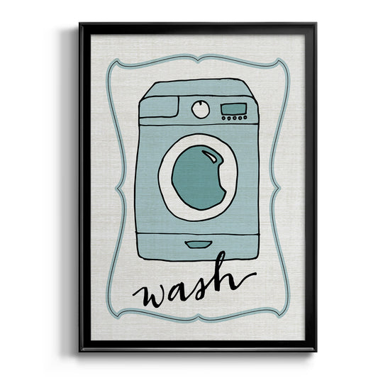 Wash - Modern Framed Canvas Print
