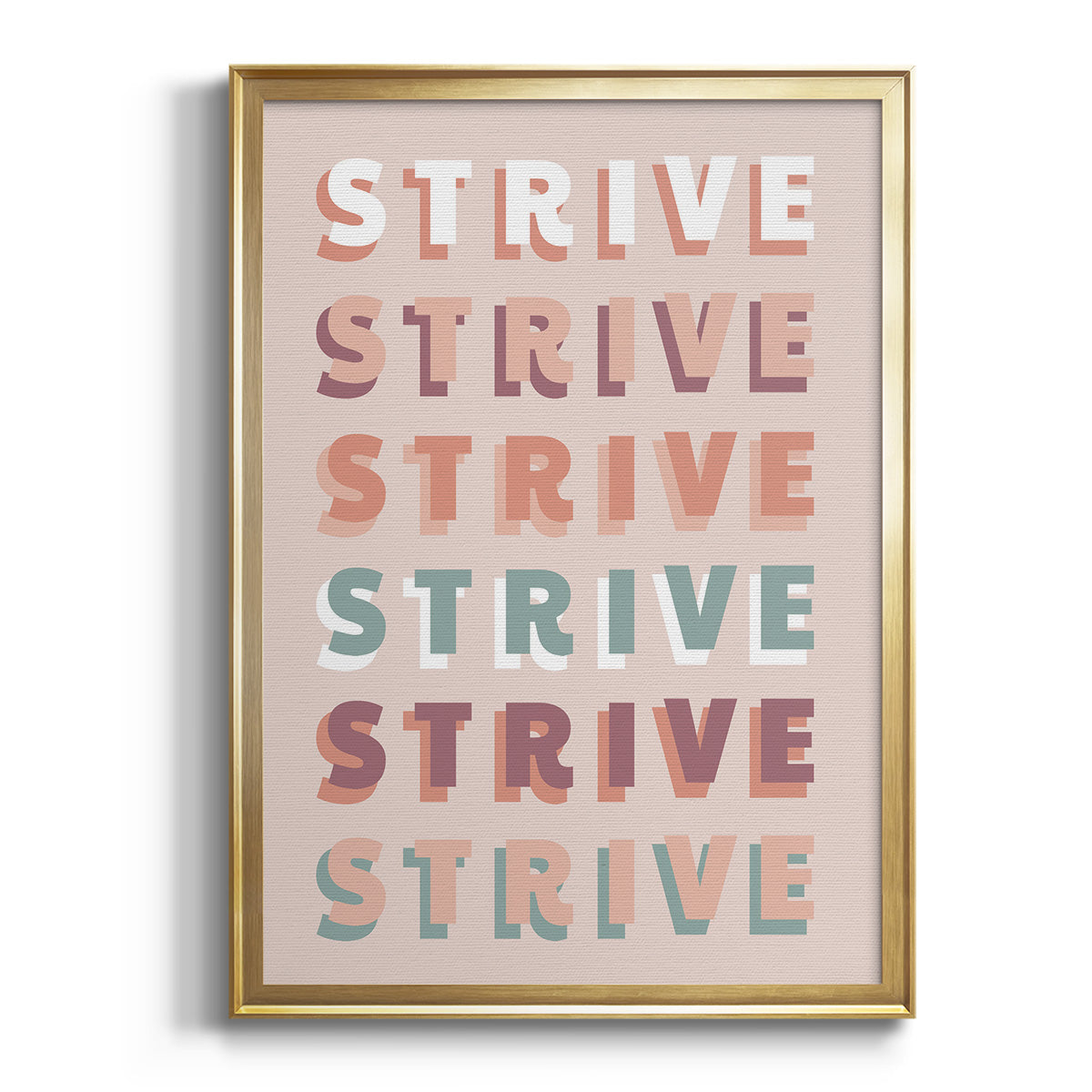 Strive - Modern Framed Canvas Print