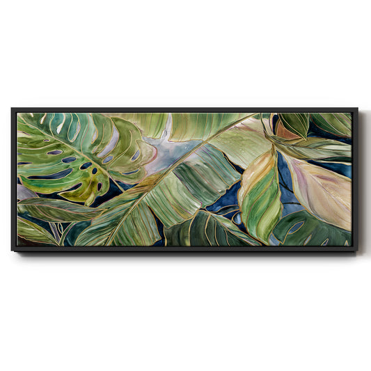 Sun Tipped Tropicals - Floater Framed Canvas Print