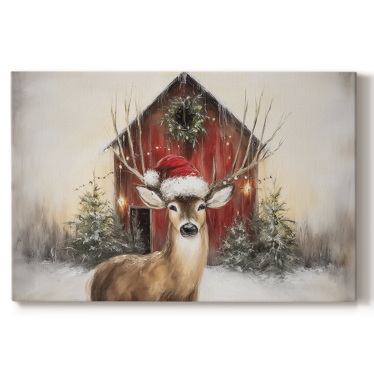 Gilded Manger Serenade - Canvas Art Print