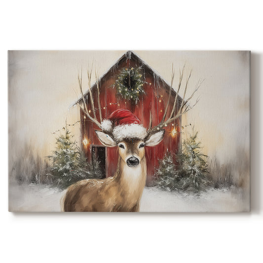 Gilded Manger Serenade - Canvas Art Print