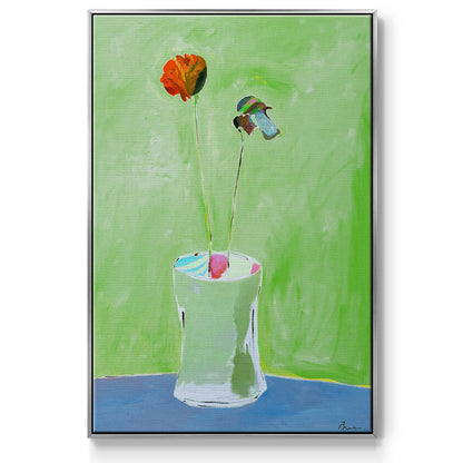 Green Day - Floater Framed Canvas Print