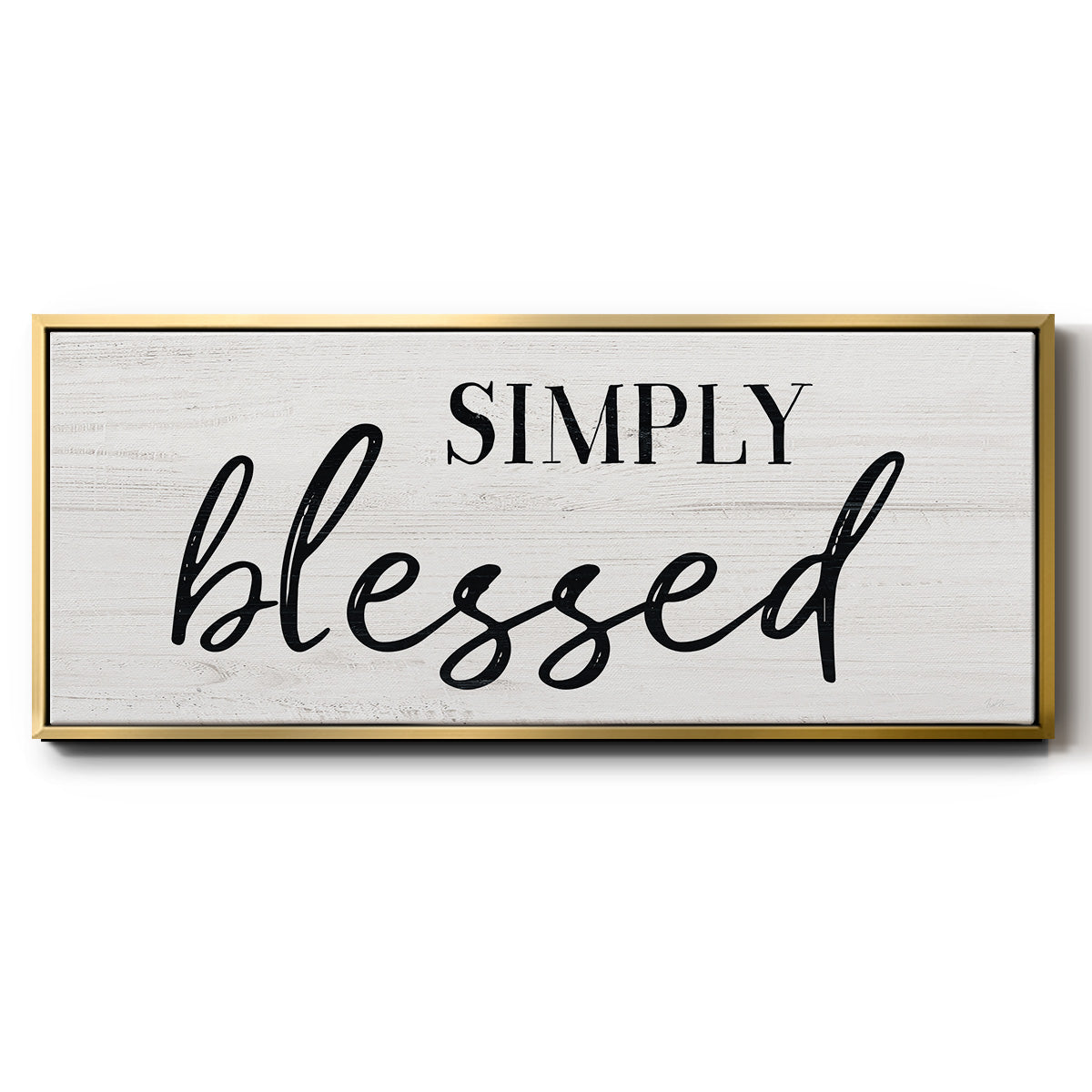 Simply - Floater Framed Canvas Print