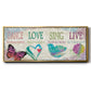 Dance Love Sing - Floater Framed Canvas Print