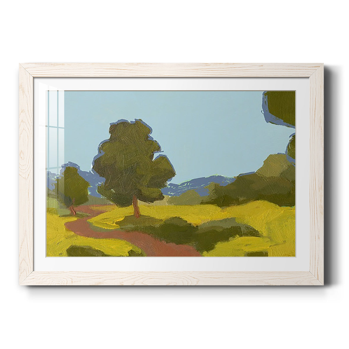 Bright Park I - Barnwood Framed Art Print