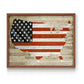 American Flag - Restickable Framed Art Print