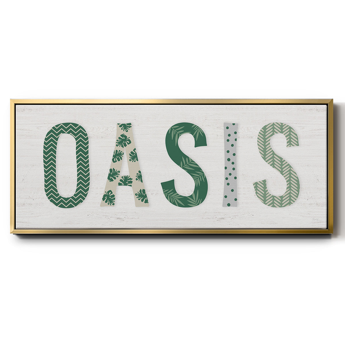 Oasis Cabana - Floater Framed Canvas Print