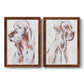 Sitting Dog III - Premium Framed Canvas 2 Piece Set - Ready to Hang