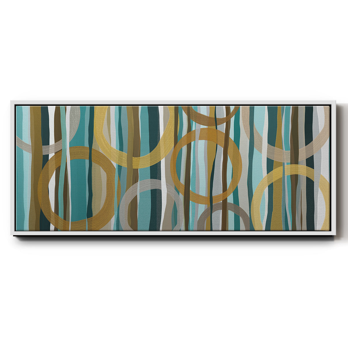 Autumn Trees I - Floater Framed Canvas Print