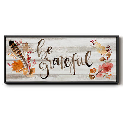 Grateful  - Floater Framed Canvas Print