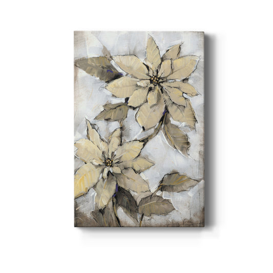 Poinsettia Study I Premium Gallery Wrapped Canvas - Ready to Hang