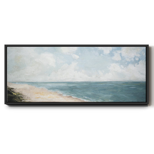 Beach View - Floater Framed Canvas Print