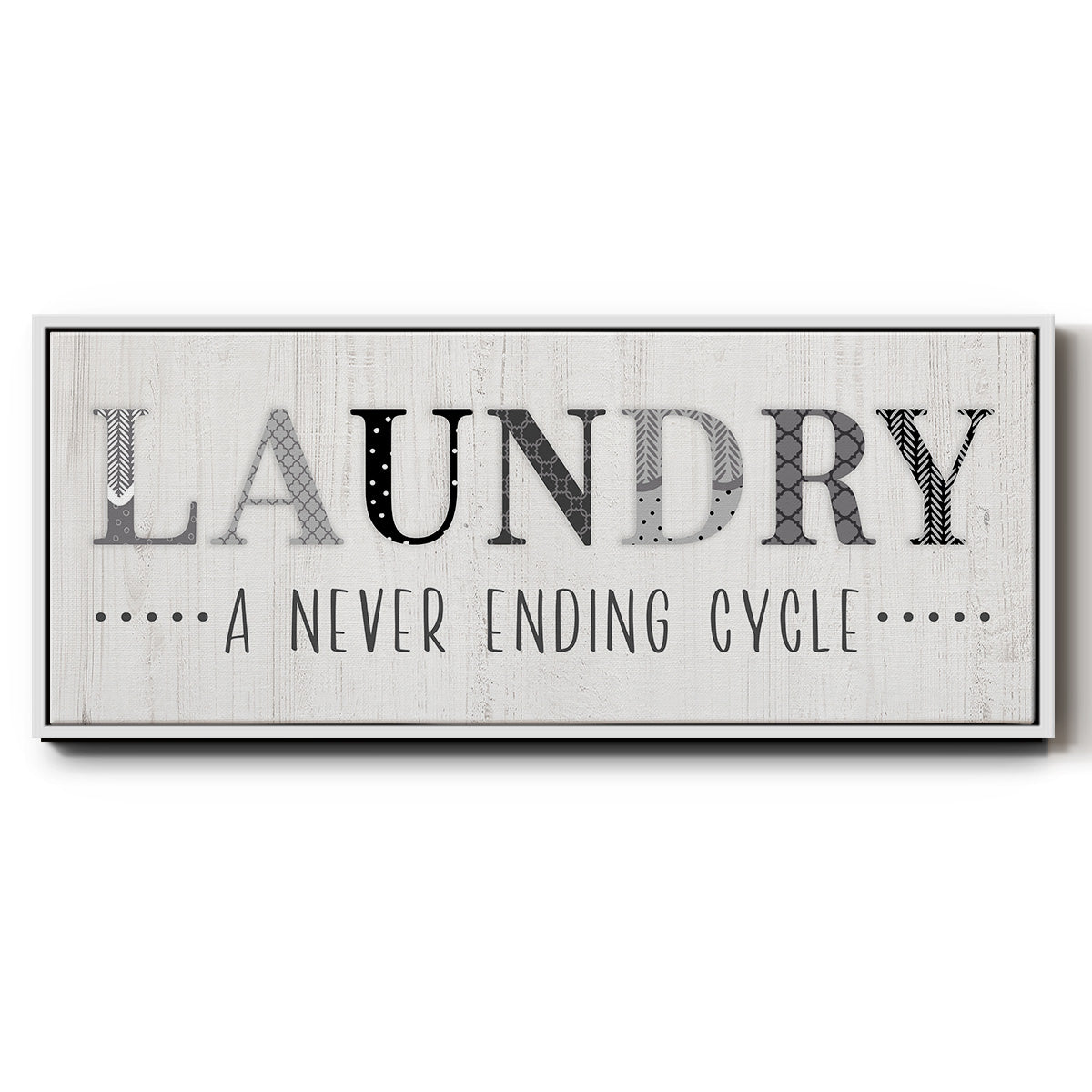 Never Ending - Floater Framed Canvas Print