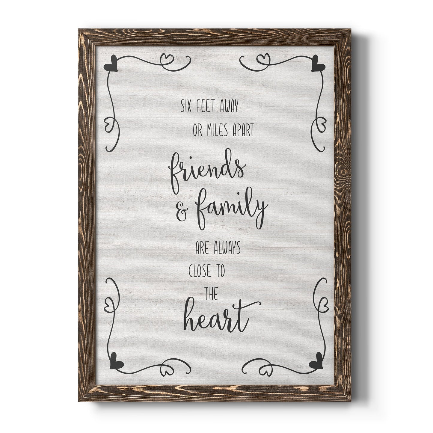 Six Feet - Barnwood Framed Canvas Print