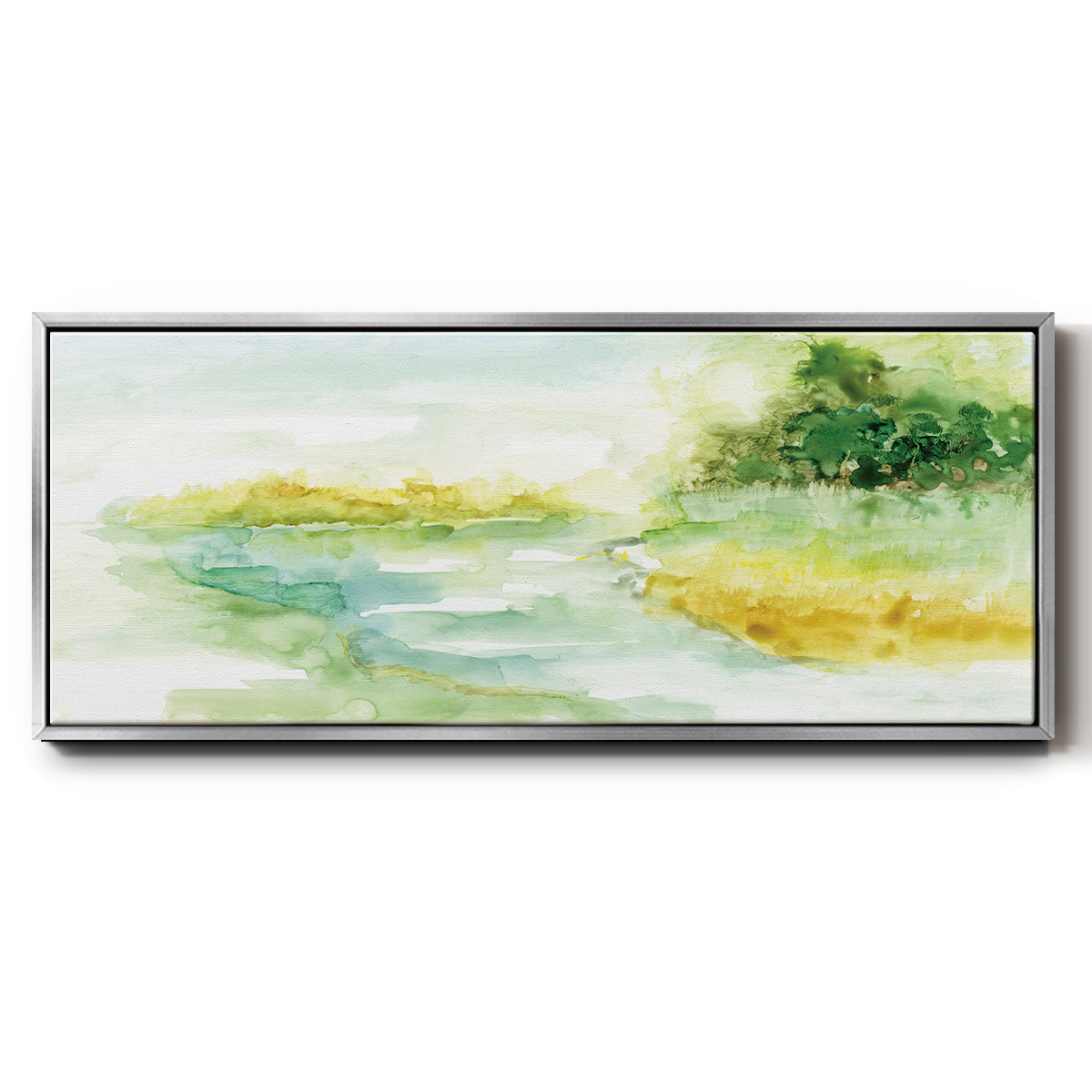 Dreamy Inlet - Floater Framed Canvas Print