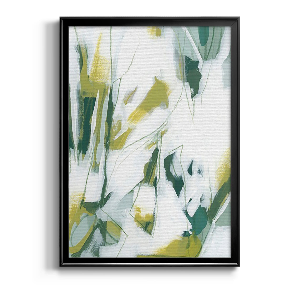 Emerald Ice IV - Modern Framed Canvas Print