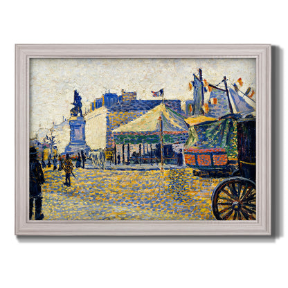 Place de Clichy - Ornate Framed Canvas Print