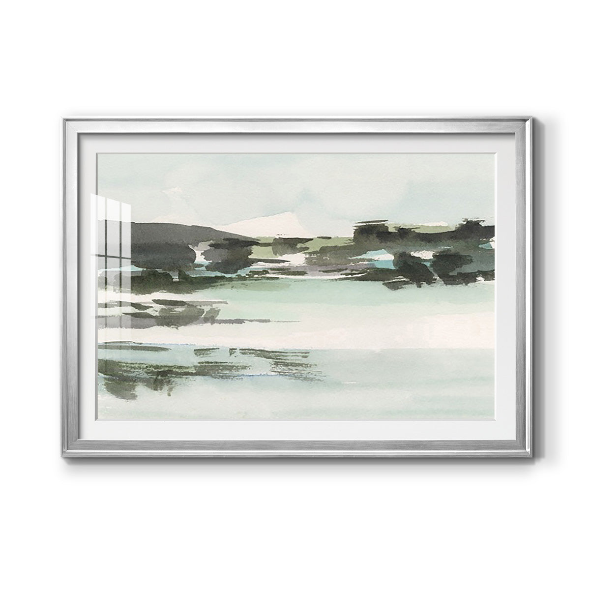 Turquoise Marsh II - Modern Framed Art Print
