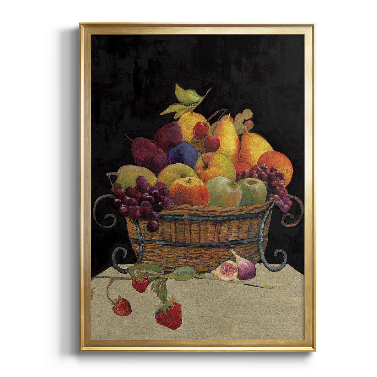 Fruit Basket I Revisit - Modern Framed Canvas Print