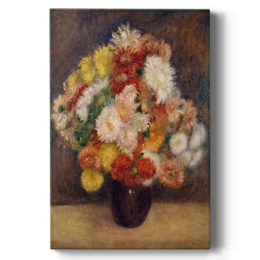 Bouquet of Chrysanthemums Premium Gallery Wrapped Canvas - Ready to Hang