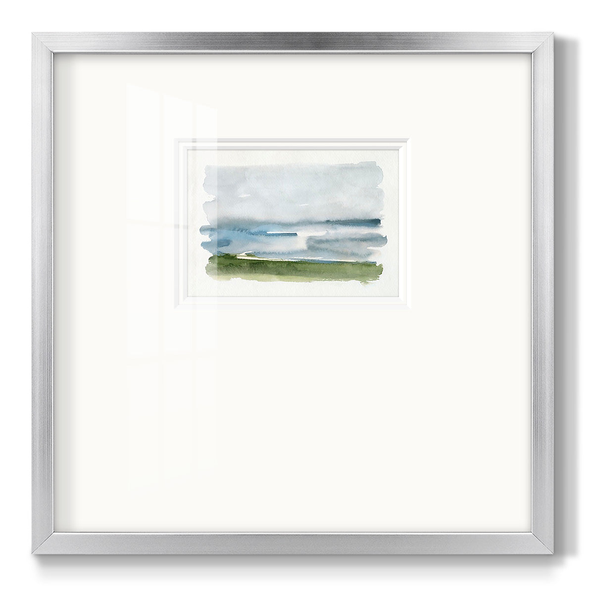 Coastline Splash II - Double Matboard Framed Print