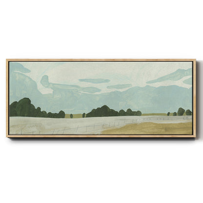 Farmland Study II - Floater Framed Canvas Print
