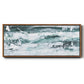 Misty Waves II - Floater Framed Canvas Print