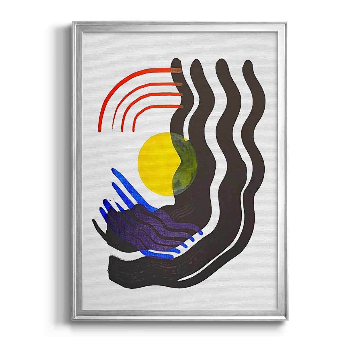 Shifting III - Modern Framed Canvas Print