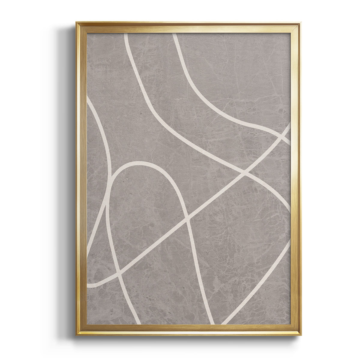 Fissures I - Modern Framed Canvas Print