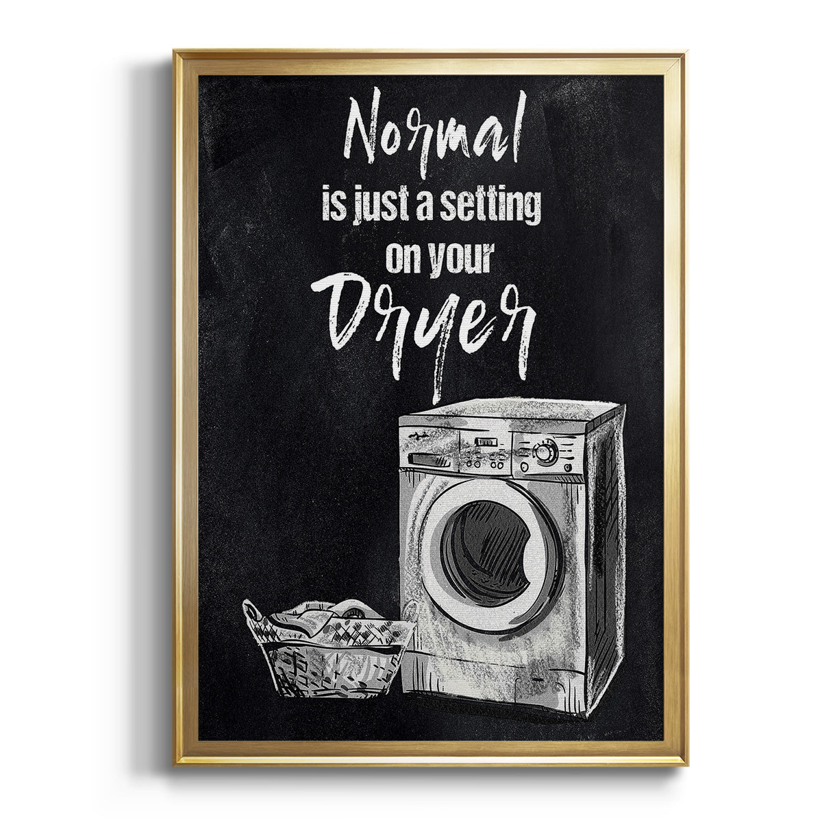 Normal Is Just A Setting - Modern Framed Canvas Print