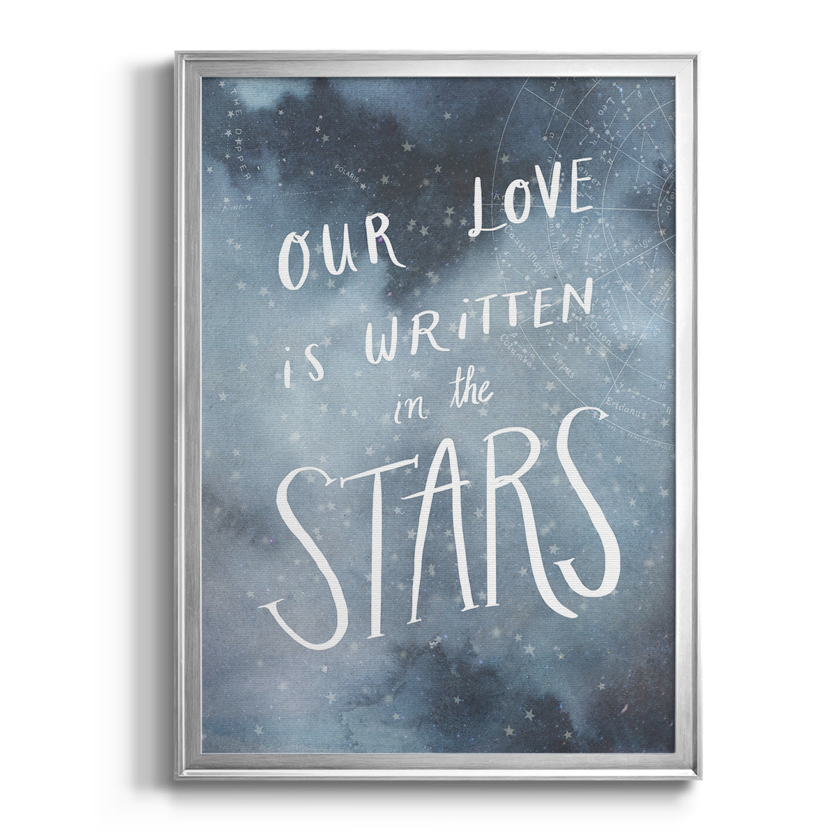 Celestial Love IV - Modern Framed Canvas Print