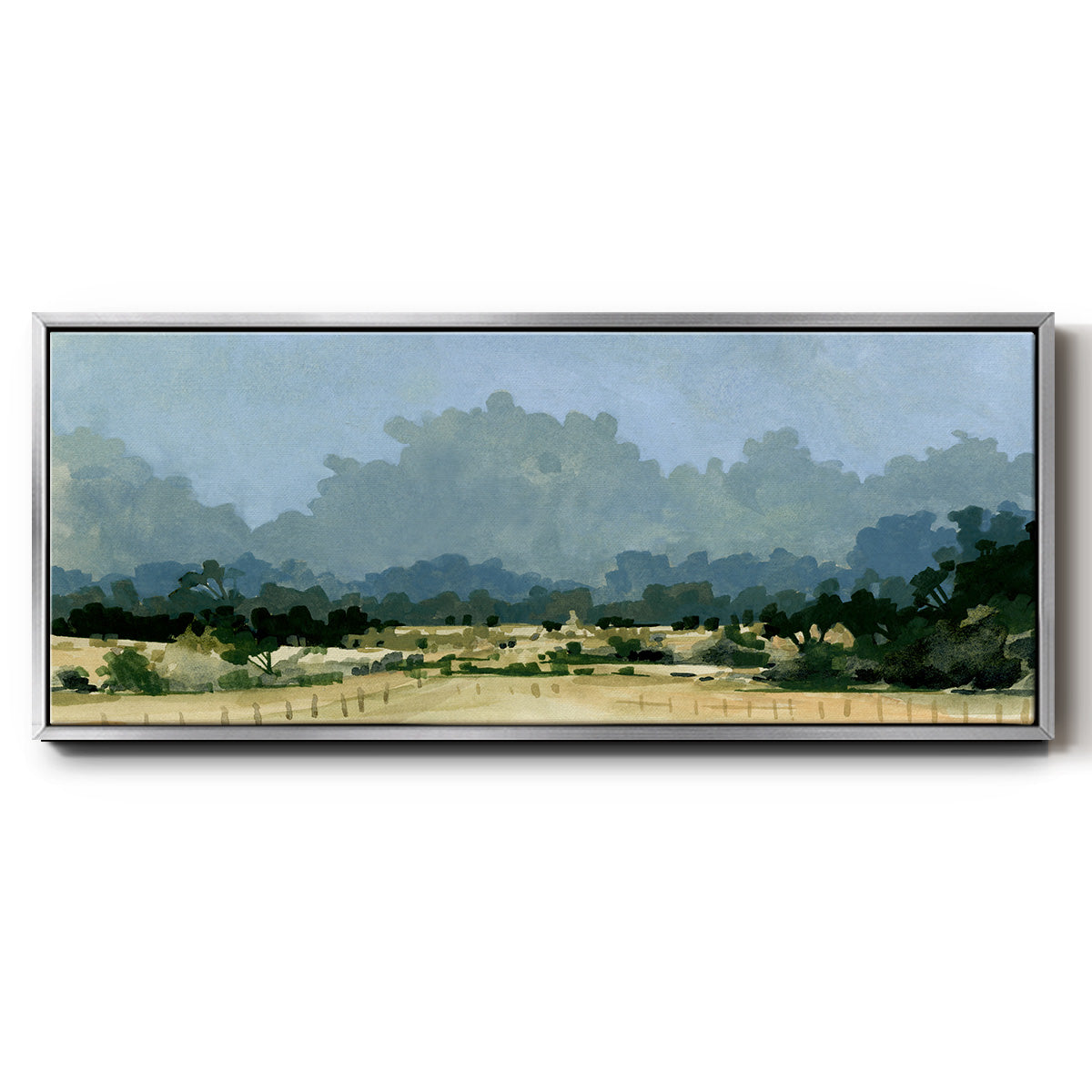 Wild Farmland I - Floater Framed Canvas Print