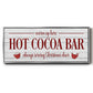Hot Cocoa Bar - Floater Framed Canvas Print