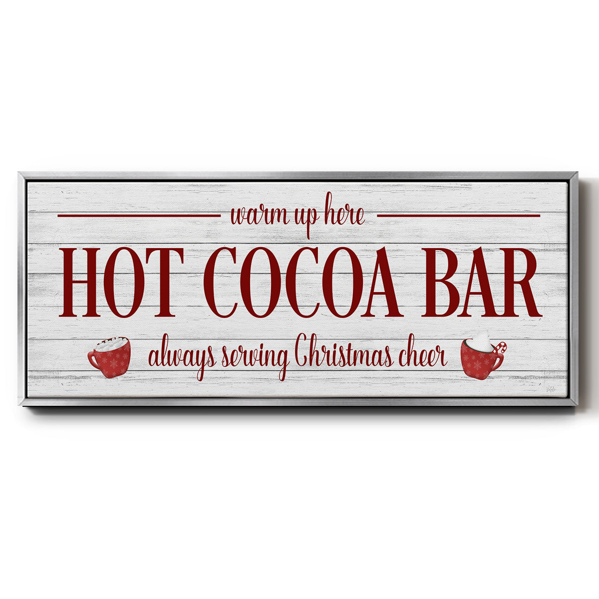 Hot Cocoa Bar - Floater Framed Canvas Print