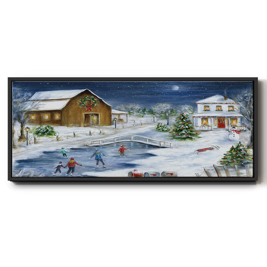 Winter Wonderland - Floater Framed Canvas Print