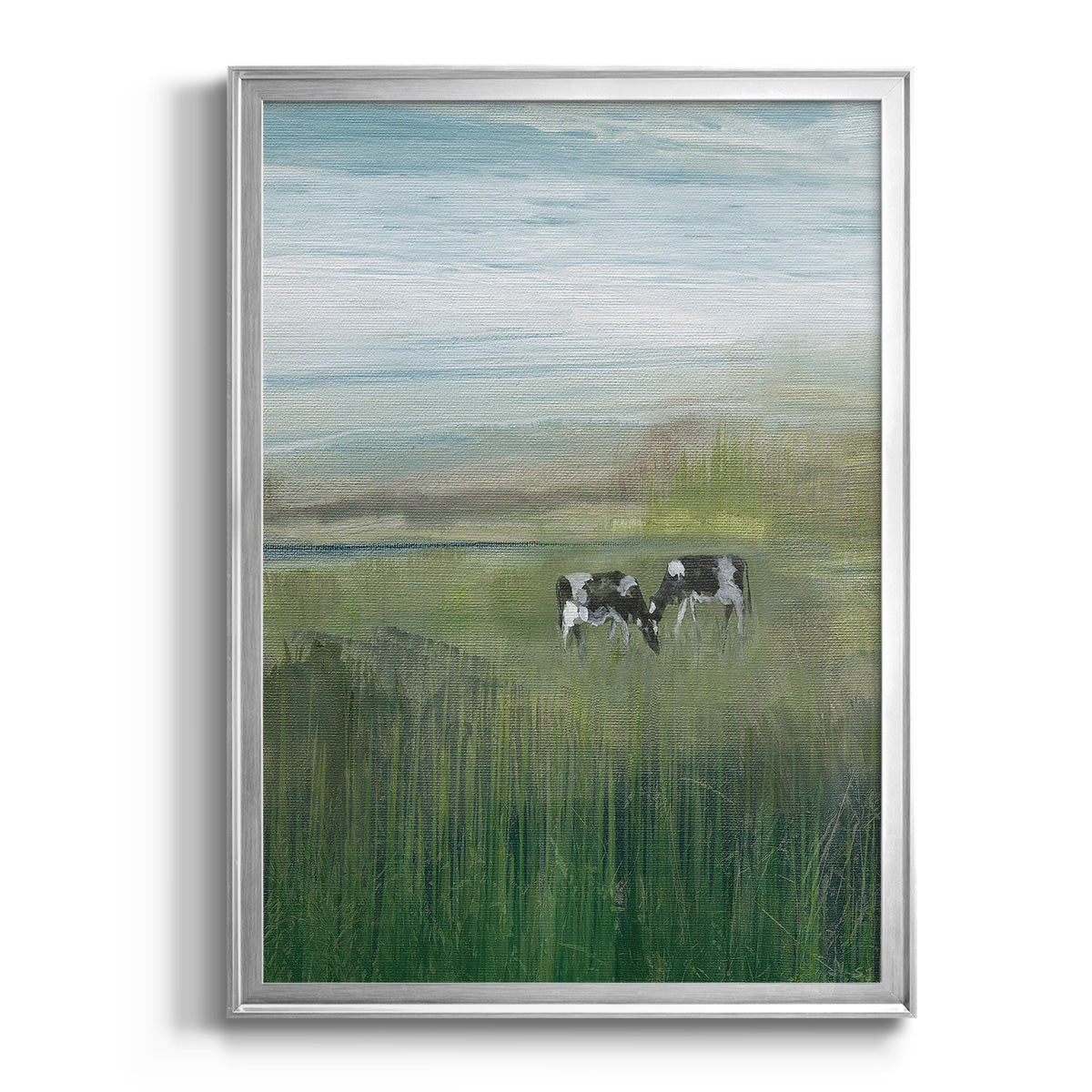 Out to Pasture I - Modern Framed Canvas Print