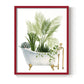Plant Bath I - Restickable Framed Art Print