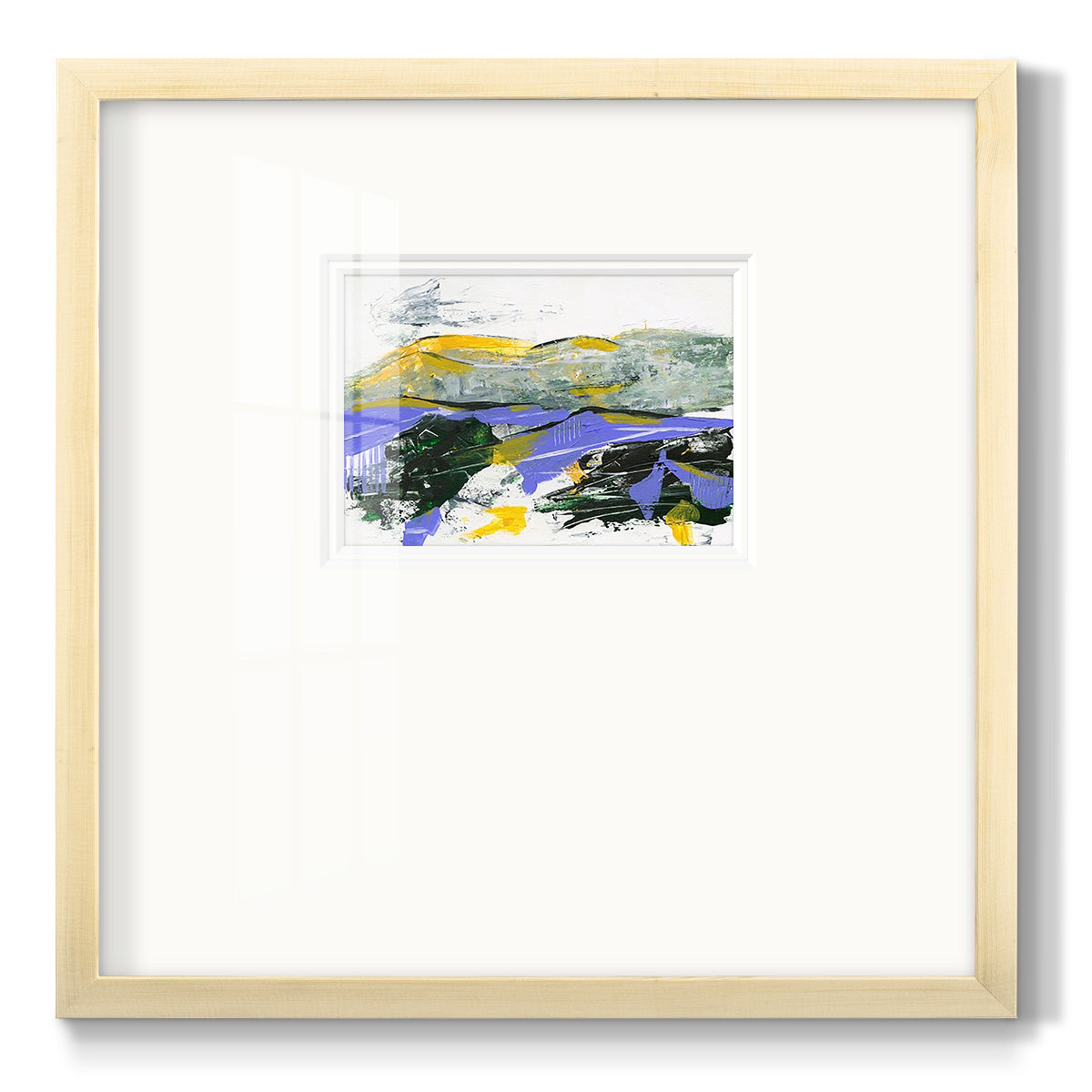 Silent Mountain IV - Double Matboard Framed Print