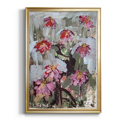 Zinnia I - Modern Framed Canvas Print