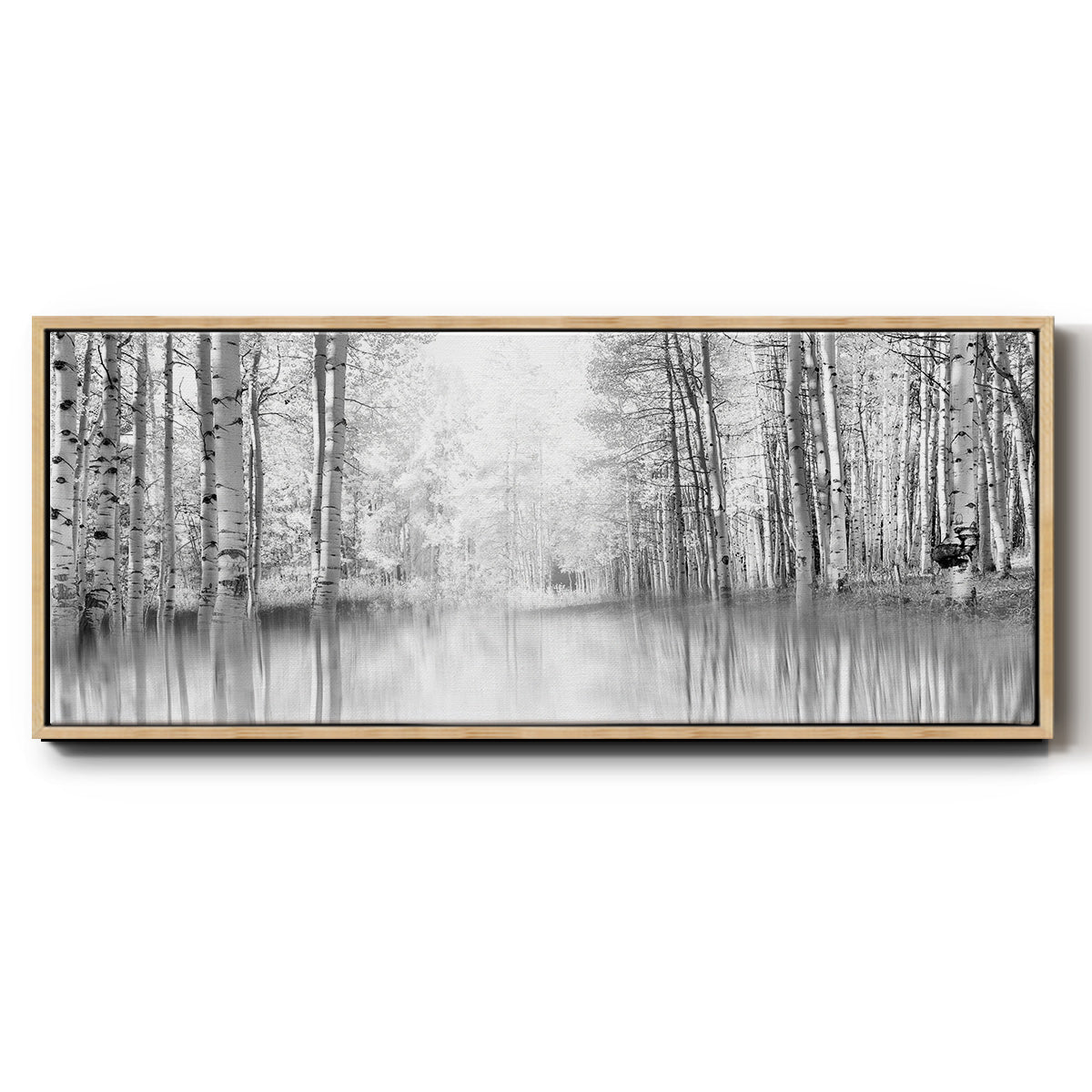 Aspen Reflection - Floater Framed Canvas Print