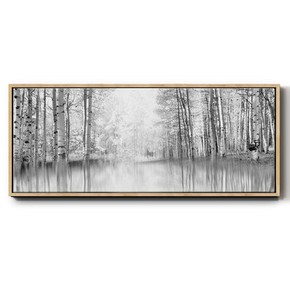 Aspen Reflection - Floater Framed Canvas Print