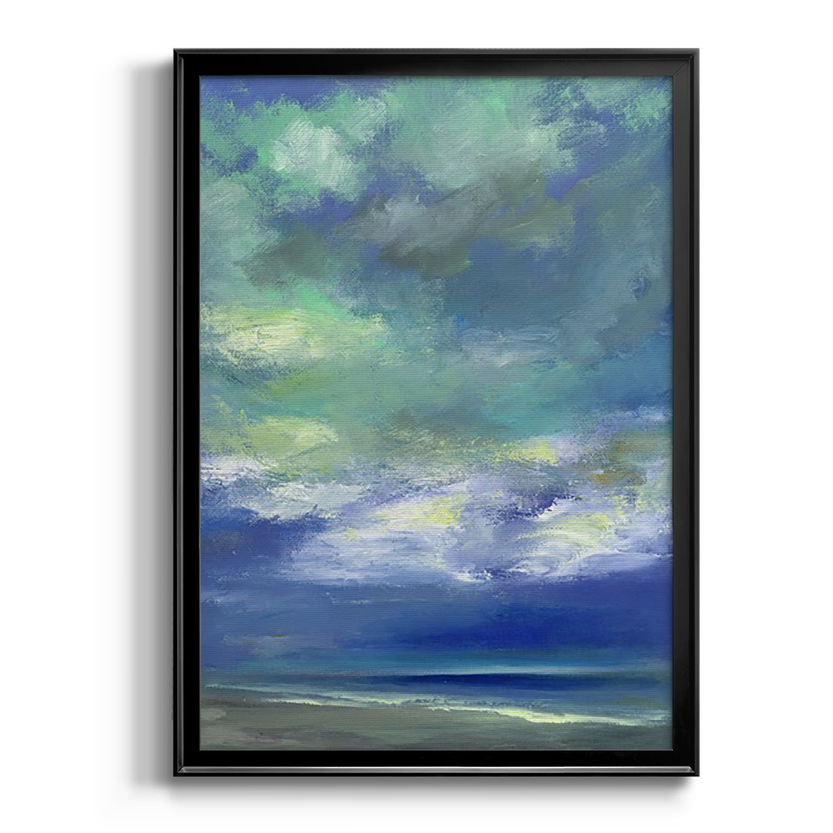 Island Midday - Modern Framed Canvas Print