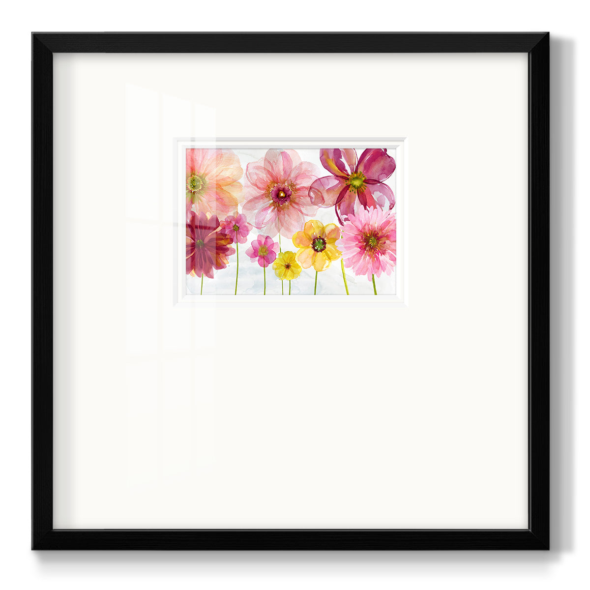 Pop Of Spring - Double Matboard Framed Print