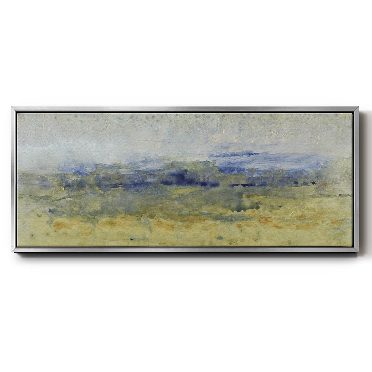 Open Terrain II - Floater Framed Canvas Print