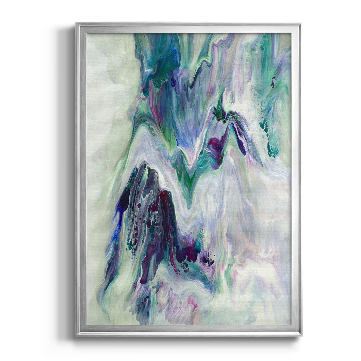 Wild River - Modern Framed Canvas Print